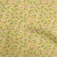 thumbnail image 1 of oneOone Viscose Jersey Yellow Fabric Asian Paisley Floral Diy Clothing Quilting Fabric Print Fabric By Yard 60 Inch Wide, 1 of 4