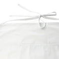 thumbnail image 3 of Sunrise Kitchen Supply White Half Bistro Apron, 2 Pockets, 19"L By 27"W, 3 of 6