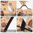 thumbnail image 6 of Football Outline Beige Pattern Toddler Nap Mat with Pillow & Blanket, Soft Sleeping Mat for Preschool Daycare Travel Sleepovers, 6 of 6