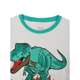 thumbnail image 2 of WIBACKER Cool Summer 100% Viscose Boys Dinosaur Pajamas Set Toddler Kids Soft Short Sleeve Tee and Shorts PJs Set Sleepwear 2 Pieces, 2 of 10