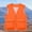 Orange, variant on ZZwxWA Men Fishing Hunting Vest Outdoor Travel Work Cargo Vest Jacket with Pockets Mesh Quick Dry Zip Waistcoat