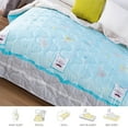 thumbnail image 5 of Yoziaaoa 3 pcs Soft Washed Cotton Summer Blanket - Lightweight & Breathable Comforter with Skin-Friendly Print, Perfect for Hot Sleepers, 5 of 8