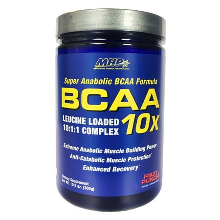  BCAA 10X énergie Fruit Punch 300 G 30 Portions