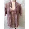 thumbnail image 1 of Camisón de talla grande con tirantes en V profundo, pijama transparente sexy, conjunto de cuatro piezas de tentación, 1 of 6