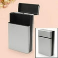 thumbnail image 4 of Metal Cigarette Case Aluminium Cigar Cover，Flip-top 20pcs(Silver), 4 of 5