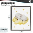 thumbnail image 4 of Stupell Industries Eclectic Sleeping Sheep on Yellow Cloud Gray Floating Frame Canvas Art, 25 x 31, by LSR Design Studio, 4 of 8
