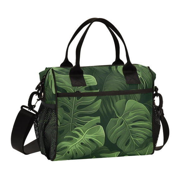 Leaves Green Cooler Bag Lunch Bag Soft Cooler Cooling Tote Insulated Lunch Box for Adult Men Women