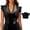 Black, variant on Women’s Oktoberfest Dirndl Blouse, Ruffle Sleeve Beer Festival Crop Top, Bavarian Costume Shirt for Parties & Events, 6 Colors, Sizes S-2XL