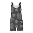 thumbnail image 5 of Nrmvnmi Summer Rompers for Women 2024 Casual Faux Denim Shorts Overalls Adjustable Strap Loose Sleeveless Jumpsuits with Pockets Dark Gray LMothers Day Gifts, 5 of 6