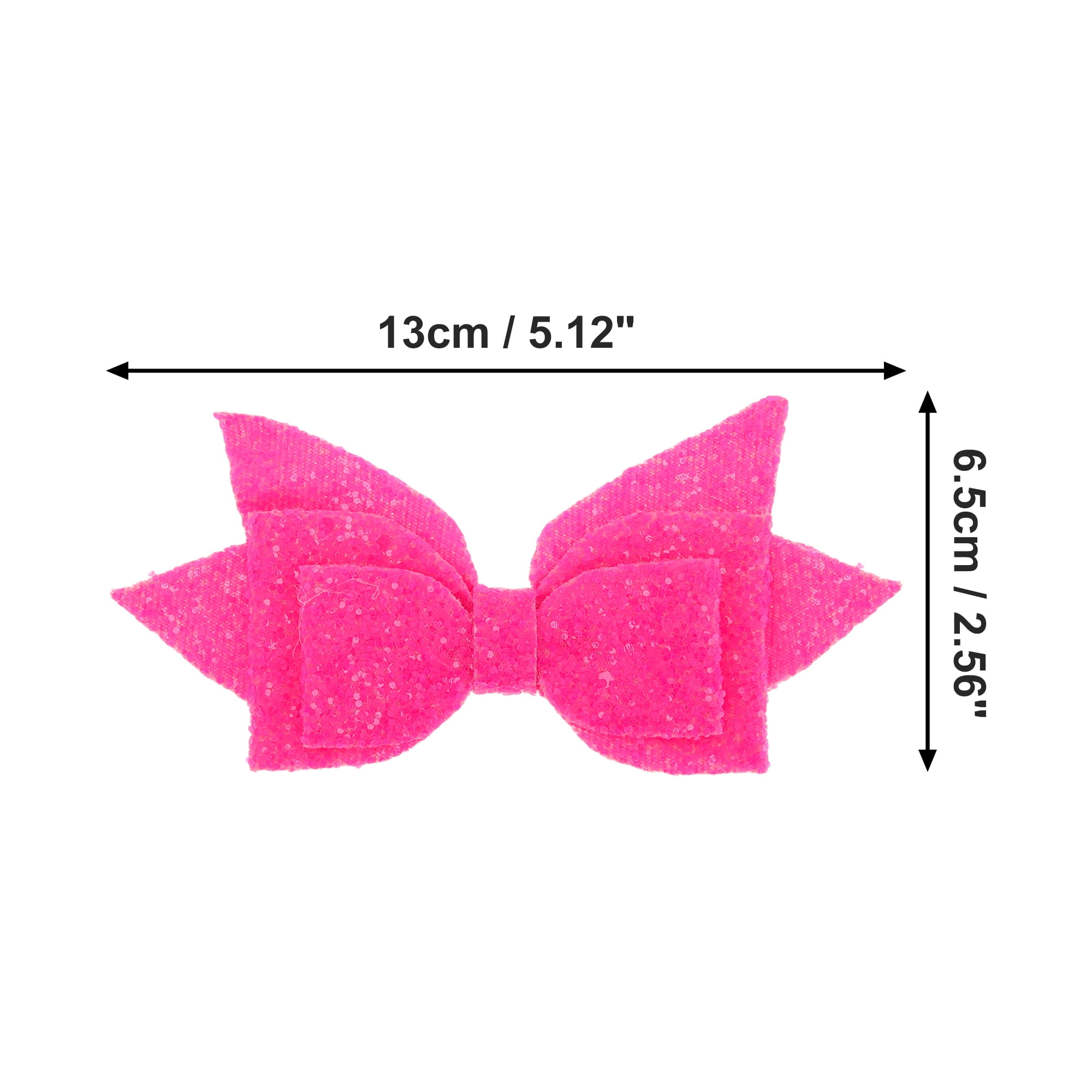 Unique Bargains 1Pc Shiny Bow Home Decoration Drinkware Accessory Rose Red