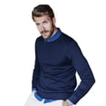 thumbnail image 2 of Tee Jays Mens Merino Blend Crew Neck Sweater, 2 of 3