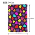 thumbnail image 3 of Rateoe Colorful Hearts Pattern Passport Holder Wallet Leather Mulit-purpose Travel Wallet Credit Cards Case ,Passport Cover for Women Men-6.5 in, 3 of 5