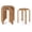 Walnut, variant on Stackable Bentwood Stools Set of 4, 18-Inch Height Backless Counter Chairs with Round Top, Anti-Slip Felt Pad, Portable School Stool for Dining Room, Kitchen, Classroom (Walnut)