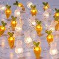 thumbnail image 3 of POINTERTECK LED Bunny Carrot Light String Easter Decoration Waterproof Battery Box Cute Cartoon Lanterns New Year Holiday Party Decoration, 3 of 7