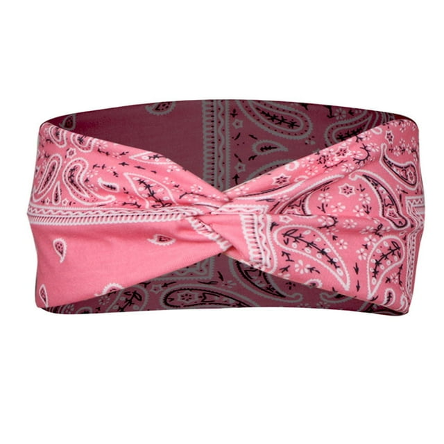 Bandeau Élastique pour Femmes Imprimé Bandana pour Cheveux Enveloppant Confortable Extensible Accessoire à la Mode
