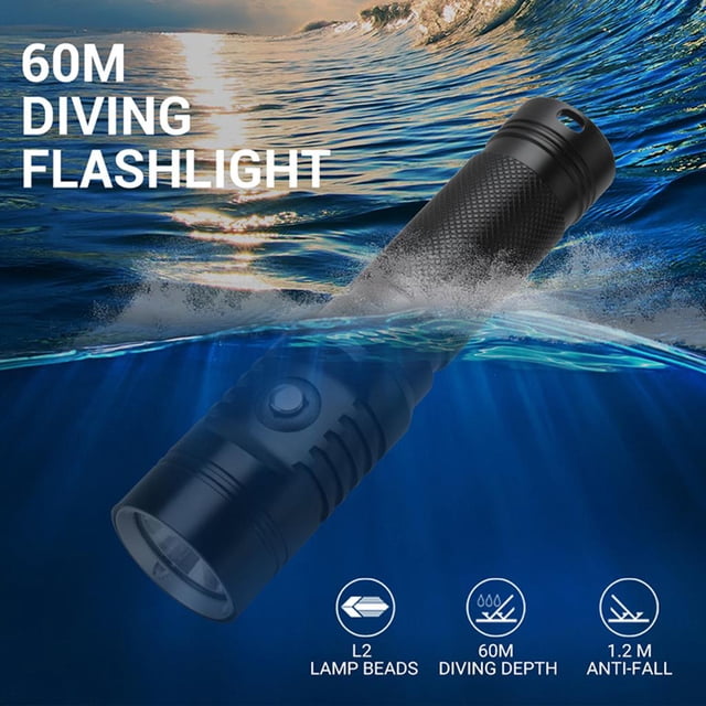 Linterna de buceo DYNWAVEMX impermeable 1000 XM-L2 LED 60m