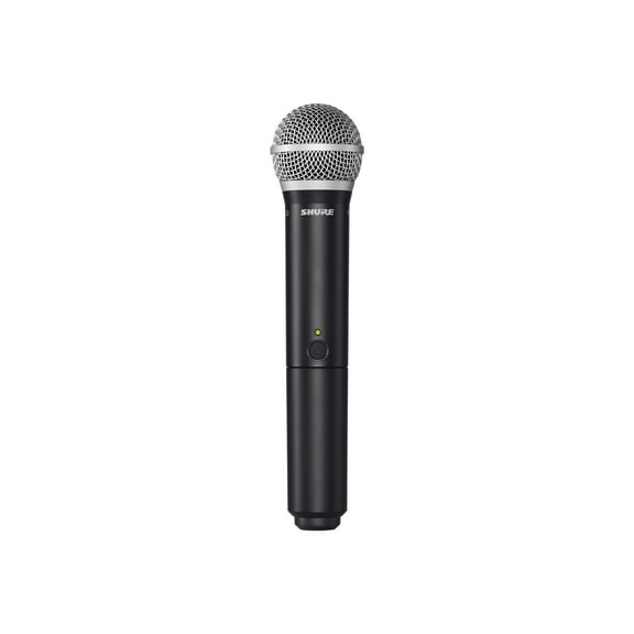 Shure BLX BLX2/PG58 - Microphone - silver, matte black - with BLX2 Handheld Wireless Transmitter