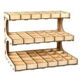 thumbnail image 3 of Milaget DIY Wooden Paint Rack Ink Storage Organizer 3-layer 54-grid, 3 of 8