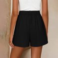 thumbnail image 5 of Women High Waisted Pleated Dress Shorts Casual Business Wide Leg Tailored Short Pants with Pockets, 5 of 9