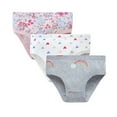thumbnail image 2 of Fancifize Toddler Soft Cotton Underwear Baby Panties Little Girls' Comfort Tag-Free Comfort Briefs 1-8Y, Pack of 3, 2 of 3