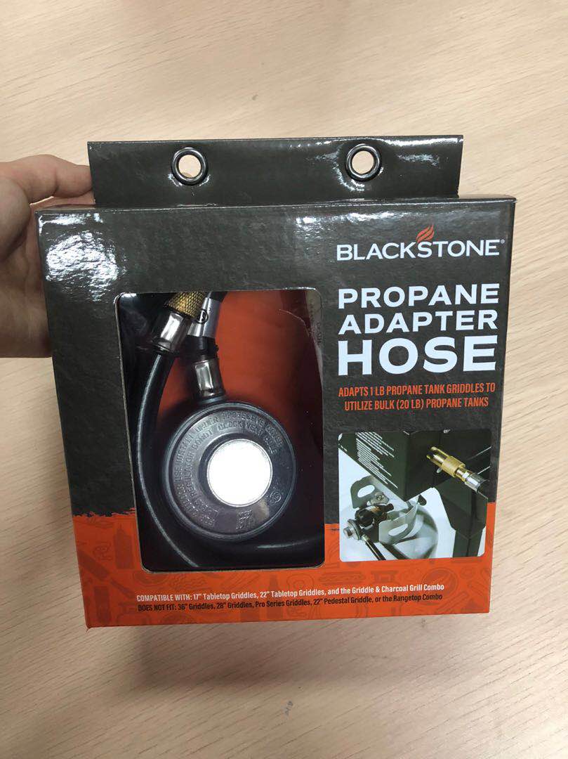 Blackstone 3 ft Rubber Propane Griddle Adapter Hose Tool with Regulator, 1-Piece