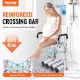 thumbnail image 2 of VEVOR Shower Chair Seat with Padded Arms and Back, Shower Stool with Reinforced CrossBar, Adjustable Height Bench Bath Chair for Elderly Disabled, Shower Chair for Inside Shower Bathtub, 400 lbs, 2 of 9
