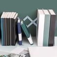 thumbnail image 4 of Metal Book Stand, Desktop Organizer With Retractable Adjustment and Folding Structure, for Office and Study, Blue, 4 of 6