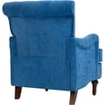 thumbnail image 5 of JERFIT Modern Accent Chair, Light Blue Upholstered Armchair with Solid Wood Legs for Living Room, Bedroom, Office, 5 of 10