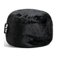 thumbnail image 3 of Big Joe Fuf Small Foam Filled Bean Bag Chair, Black Plush, Soft Polyester, 2 feet, 3 of 8