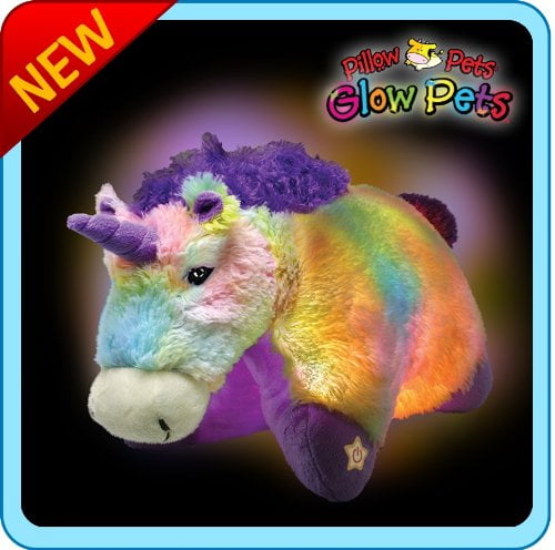 Pillow Pets Glow Pets Unicorn 12 Walmart Com