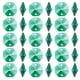 thumbnail image 1 of Cuentas de octágono de cristal K9 Uxcell con 2 agujeros, paquete de 100, prismas de candelabro de 14mm, adornos colgantes para manualidades de bricolaje, verde oscuro, 1 of 7