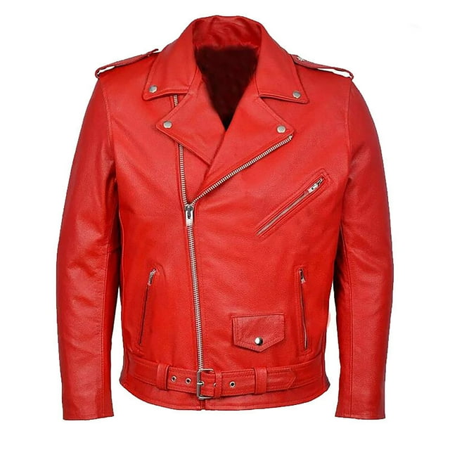 Pisexur Faux Leather Jacket Men Men's Motorcycle Leather Jacket Top With Zipper Plus Size Leather Jacket Motorcycle Jacket