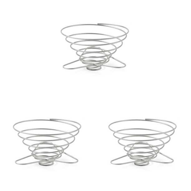 3uds. Soporte de goteo Soporte de acero Soporte de filtro de camping plegable (M) Café