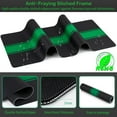 thumbnail image 2 of Large Extended Computer Mouse Pad 31.5 x 15.7 Inch BlackGreen Full Desk Mat with NonSlip Base, Perfect for Gaming, Office, and Home Use, 800x400mm Size, 2 of 6
