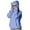 Sky Blue, variant on DAFPZW Womens Balaclava Hoodie Double Layer Hooded Quarter Zip Up Fleece Sweatshirts Winter Fashion Y2k Pullover Tops