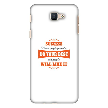 Samsung Galaxy On5 2016 Case, Samsung GALAXY J5 Prime Case - Success Do Your Best,Hard Plastic Back Cover. Slim Profile Cute Printed Designer Snap on Case with Screen Cleaning