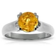 thumbnail image 2 of Galaxy Gold 14K White Gold Natural Citrine Ring - November Birthstone - Warmth & Prosperity - Sizes 5.5 to 11 - Fine Jewelry for Women, 2 of 3