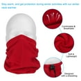 thumbnail image 4 of Unique Bargains Winter Neck Warmer, 4 Pack Drawstring Warm Face Scarf Windproof Neck Gaiter, Red, 4 of 7