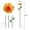 Orange, variant on Deeceymbur Flower Shape Garden Water Feeder Metal Stake Outdoor Bird Drinker Insect Feeder Rust Resistant Weather Resistant Garden Decor Wildlife Station