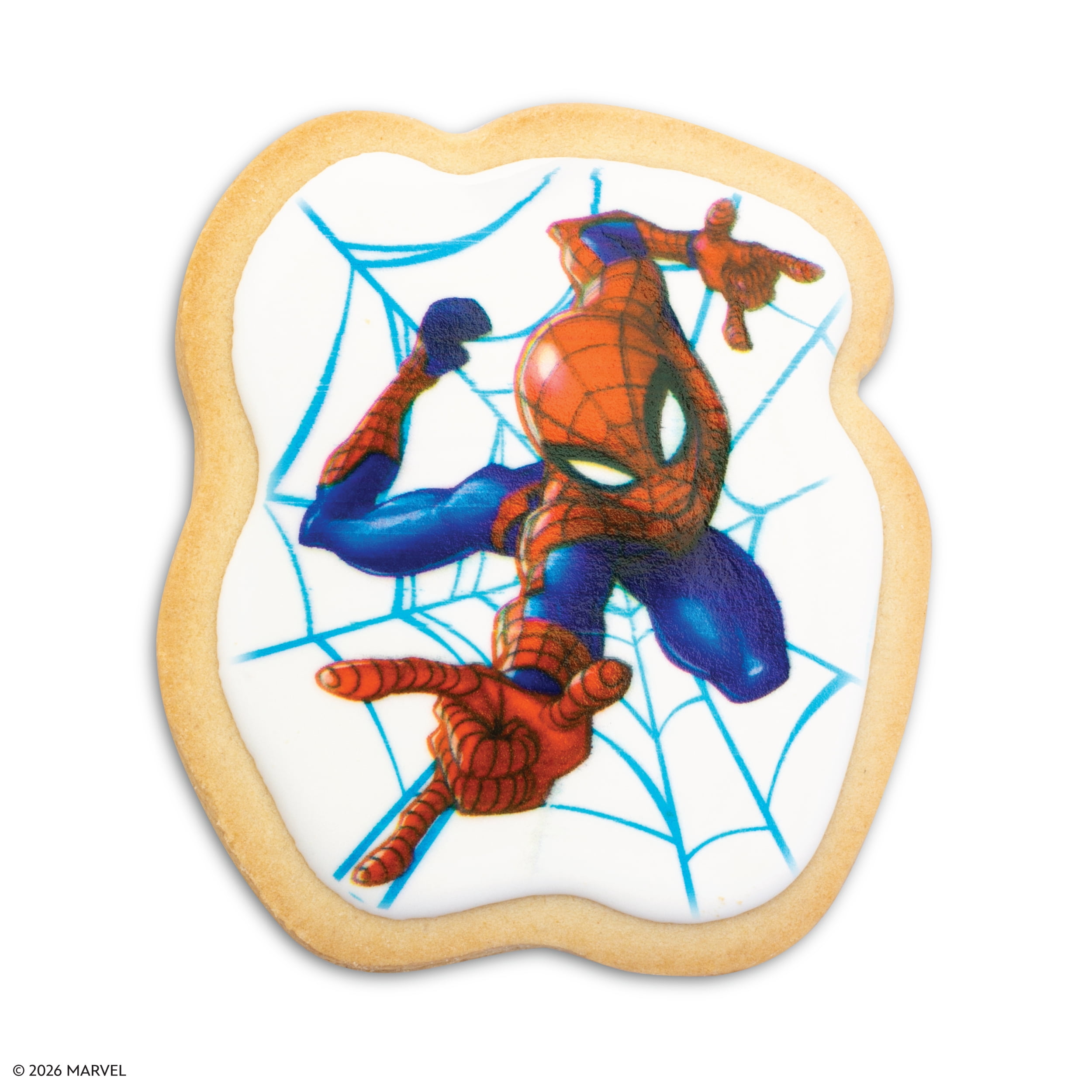 Marvel’s Spider-Man Vanilla Frosted Sugar Cookie with Vanilla Frosting, 2 oz, Baked, Kosher, Nut-Free