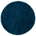 thumbnail image 2 of SAFAVIEH Fontana Jamie Solid Plush Shag Area Rug, Blue, 6'7" x 6'7" Round, 2 of 8