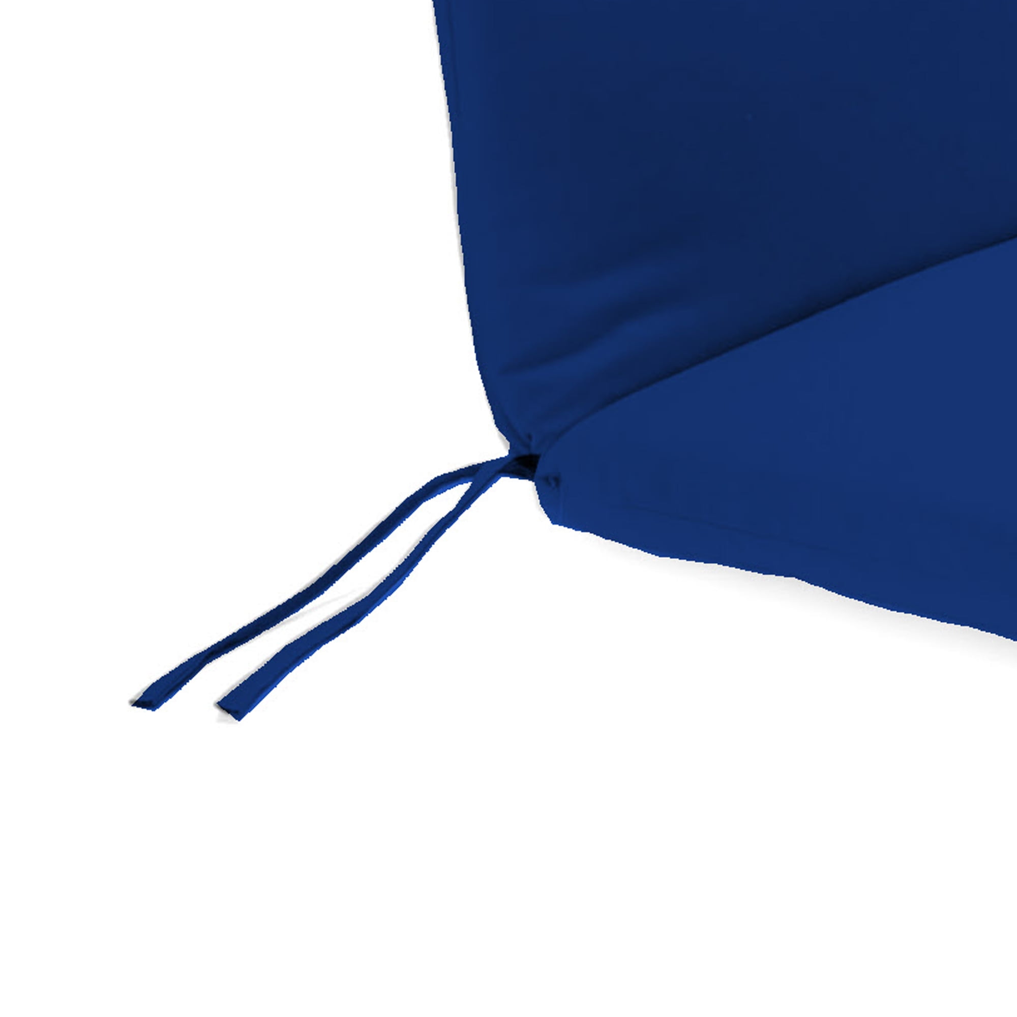 Jordan Manufacturing 74" x 22" Canvas Cobalt Blue Solid Rectangular Outdoor Chaise Lounge Cushion with Ties