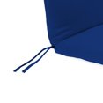 thumbnail image 5 of Jordan Manufacturing 74" x 22" Canvas Cobalt Blue Solid Rectangular Outdoor Chaise Lounge Cushion with Ties, 5 of 8