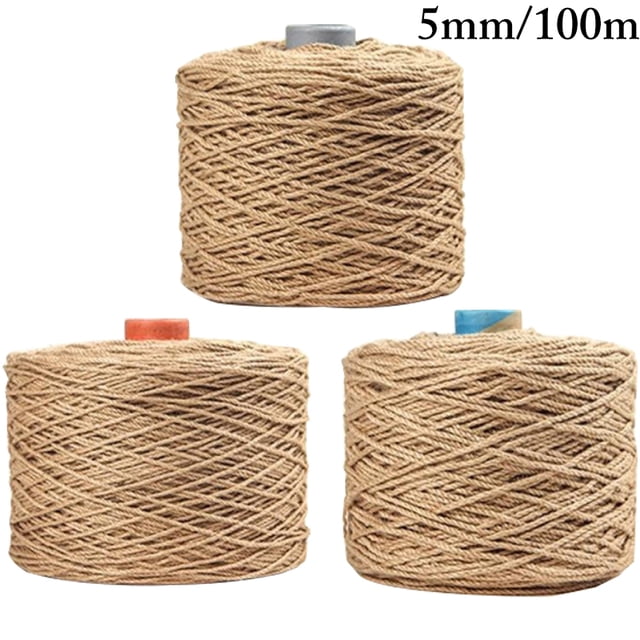 Linen Rope Universal Twisted Thick Craft Rope Braided Rope for Team Building