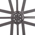 thumbnail image 4 of Medallion Open Black 18 Inch Metal Decorative Hanging Wall Cross, 4 of 5