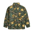 thumbnail image 5 of Uorisanigo Girls' 1/4 Zipper Sweatshirts Oversized Sweatshirts Casual Dead Branch Leaf Print Long Sleeve Workout Shirts Quarter-Zip Pullover Jacket Fall Spring Outfits Clothes, 5 of 7