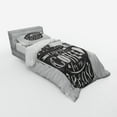 thumbnail image 2 of Ambesonne Saying Bedding Set 3 Pcs, Texts Coffee Cup, Twin XL, Dark Taupe and White, 2 of 2