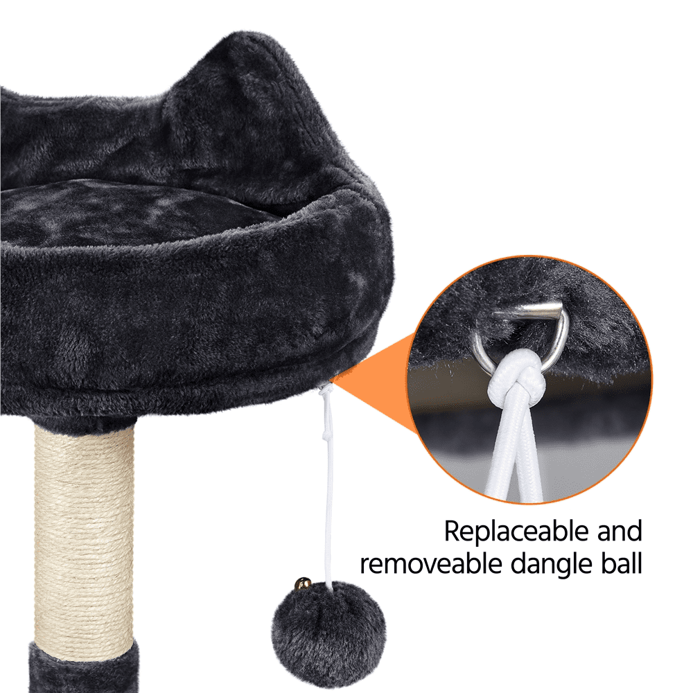 Renwick 68.5in Multi-Level Cat Tree Caves Condos, Black