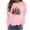 Pink, variant on Cavosen Christmas Womens Crewneck Sweatshirts Oversize Xmas Cute Tree Print Pullover Sweatshirts Raglan Long Sleeve Casual Loose Sweatshirt Tops Fall Winter Festival Party Clothes
