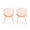 Orange, variant on Outdoor Shell Chairs Set Of 2 Powder-Coated Iron Frame Mesh Seating Retro Curved Design Patio Garden Balcony 24.8W X 25.5D X 34H